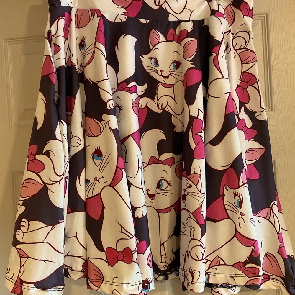 Brand New Boutique Disney Aristocats Marie Swing Skirt with Pockets Sz TC